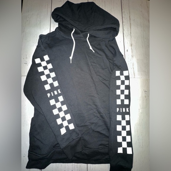 PINK Victoria's Secret Sweaters - Pink Checkerboard Hoodie